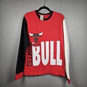 NBA Hardwood Classics Chicago Bulls Crewneck Sweatshirt Size Men Large Spellout